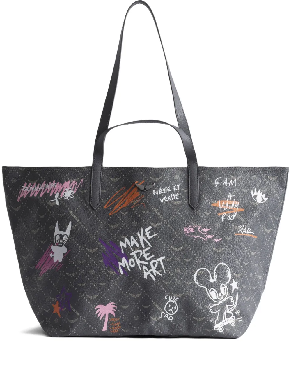 

Сумка-шоппер XL Z с монограммой Zadig&Voltaire, серый