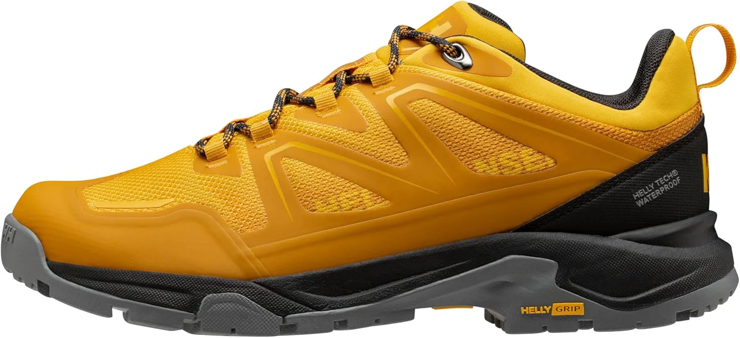 Мужские водонепроницаемые треккинговые ботинки Helly-Hansen Cascade Low HT - прочная обувь для активного отдыха, легкие и удобные ботинки для походов Helly Hansen, желтый