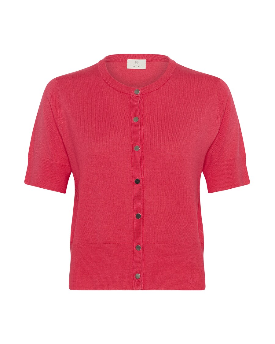 

Вязаный кардиган Kaffe Lizza, цвет Dark pink