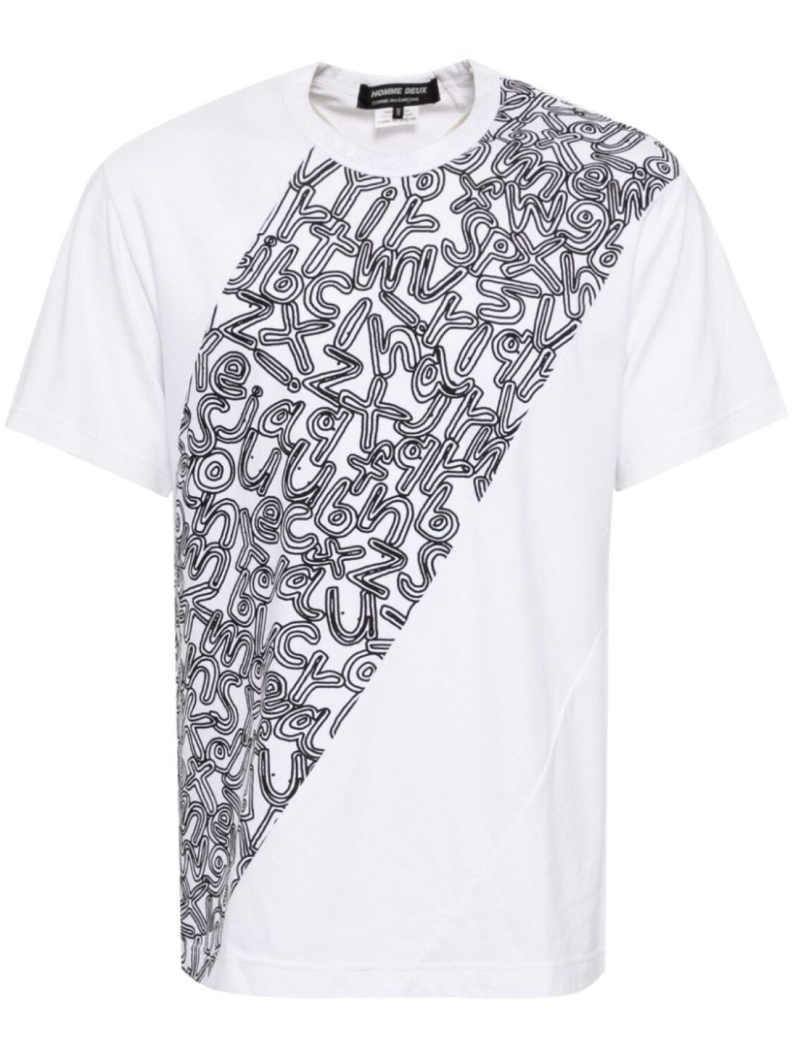 

Comme des Garçons Homme Deux футболка из хлопка с графическим принтом, белый