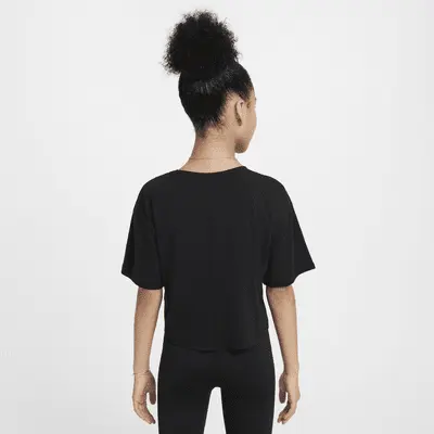 Топ Nike One Relaxed, черный/белый — фото 2