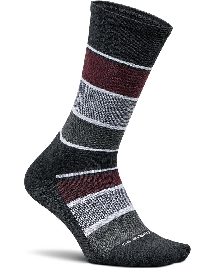 

Носки Feetures Max Cushion Crew, цвет Relaxed Stripe Charcoal