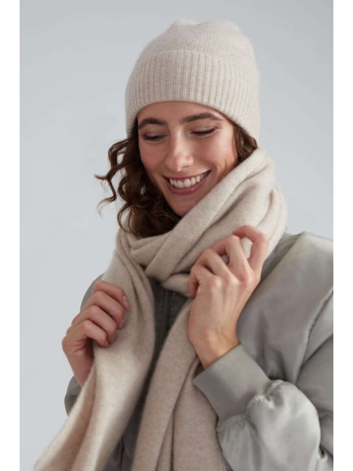 

Style Republic Кашемировая спортивная шапка-бини песочного цвета