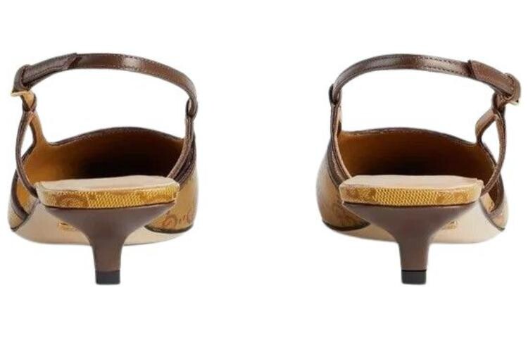 Туфли женские Adidas Originals x Gucci High Heels, коричневый — фото 4
