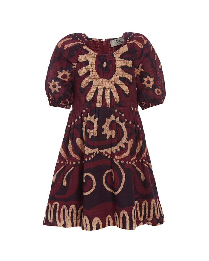 

Морской Нью-Йорк Charlough Принт Платье с Пышными Рукавами Sea New York, фиолетовый