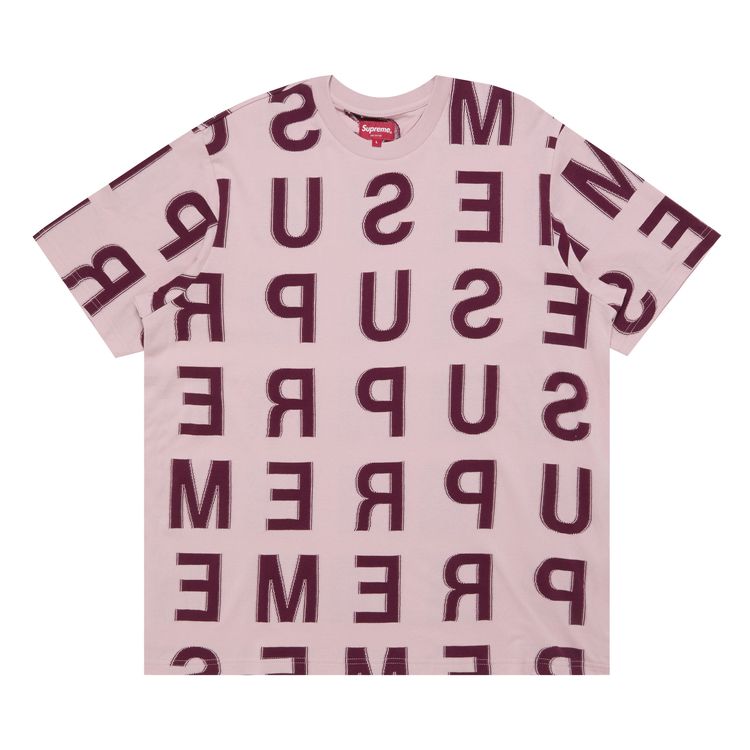 

Топ Supreme Intarsia Short-Sleeve Top 'Pink', розовый