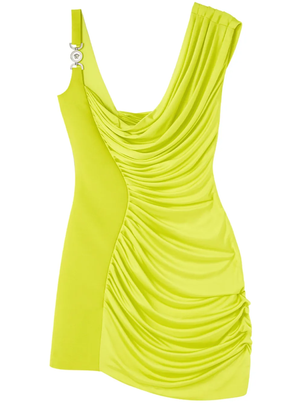 

Платье мини Medusa '95 с драпировкой VERSACE, желтый