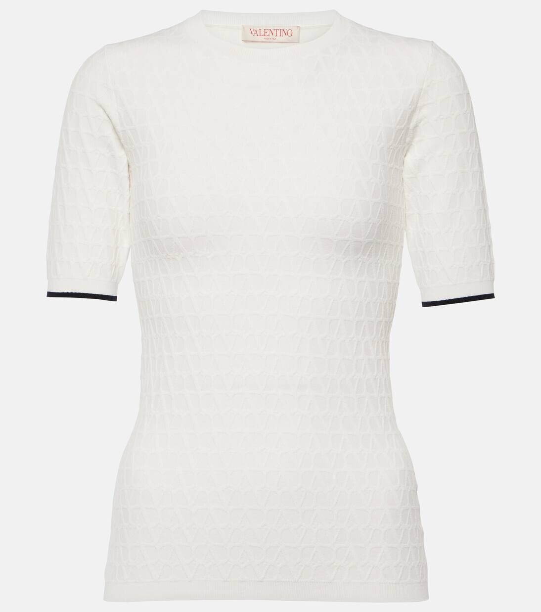 

Футболка Toile Iconographe Valentino, цвет avorio/navy