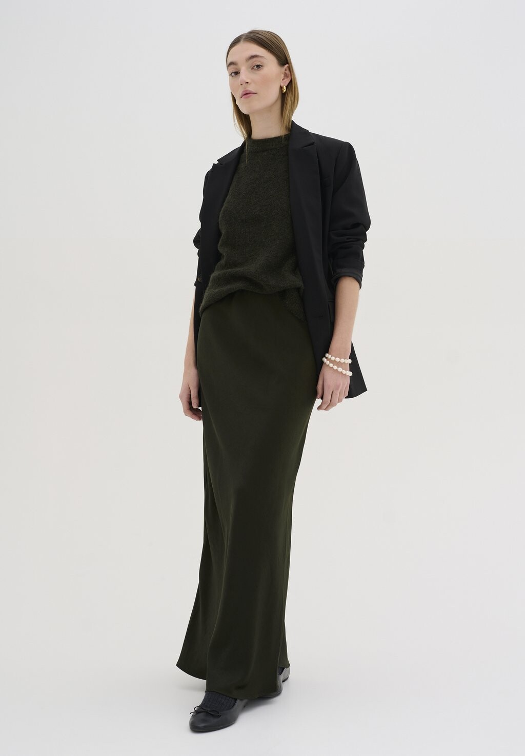 

Юбка макси ESTELLE My Essential Wardrobe, темно-зеленый