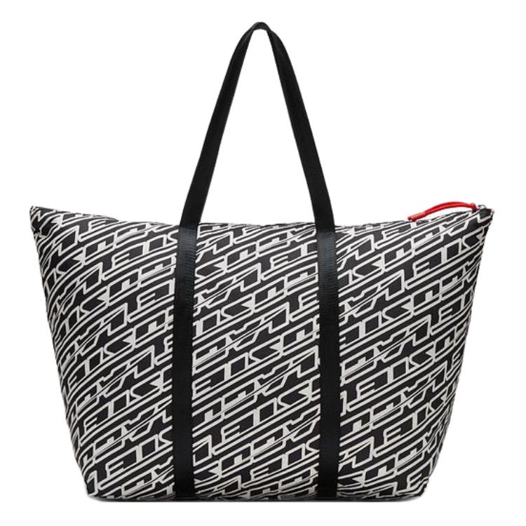 

LACOSTE Одноплечевая тканевая сумка, Black/Ivory