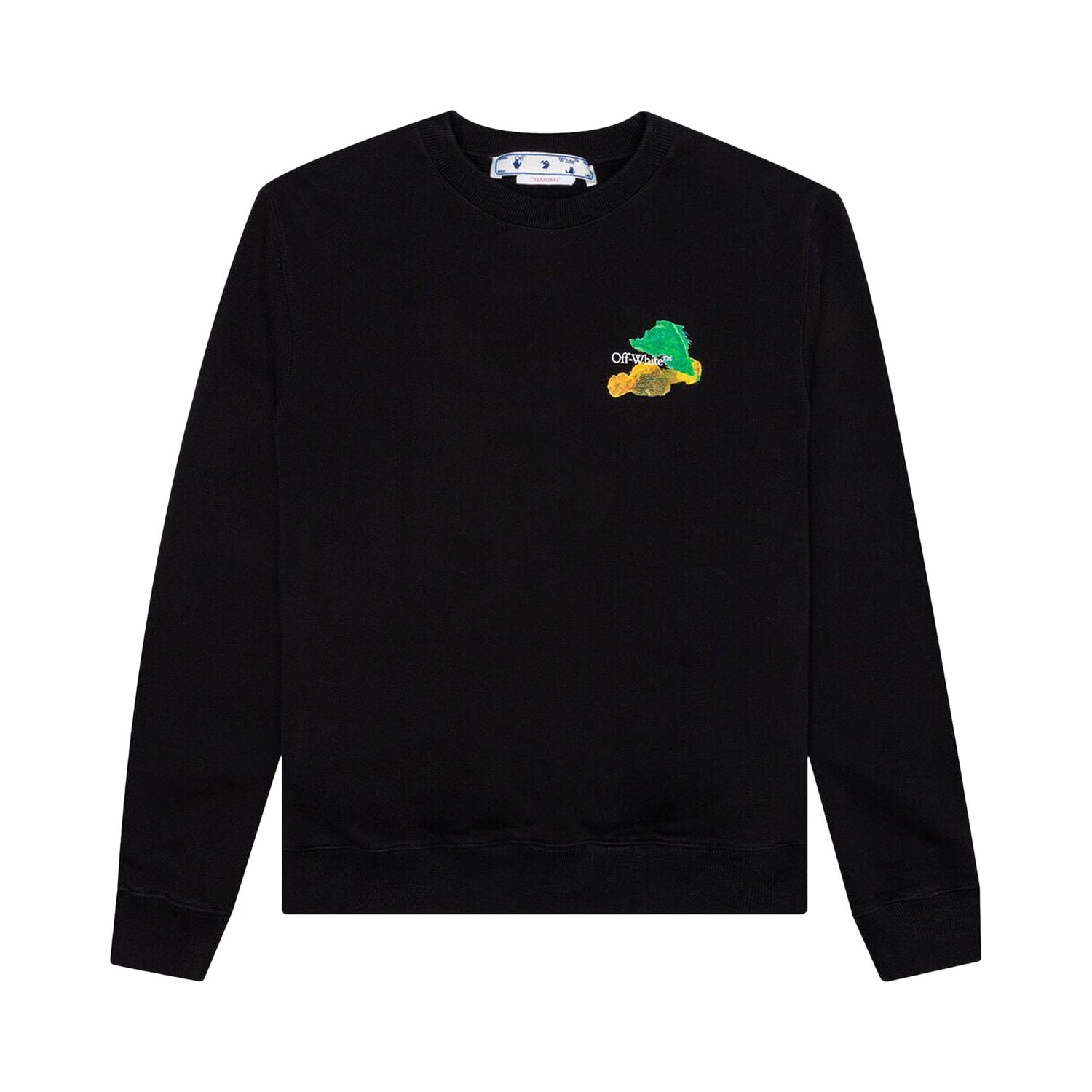 

Off-White Brush Arrow Slim Crewneck, Черный/Многоцветный