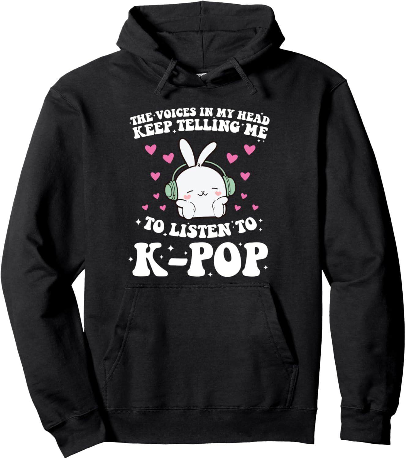

Толстовка, Голос в моей голове постоянно твердит мне: K-POP, K-POP девушка в толстовке K-Pop Lover & K-Pop Merch Gift, черный