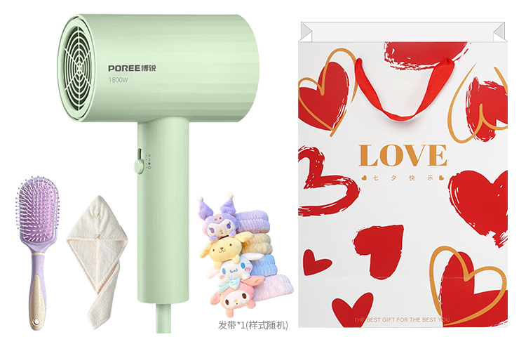 

Фен для волос Poree, Mint Green (Cartoon Premium Set)