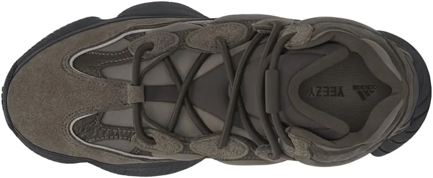 Мужские кроссовки Adidas Yeezy 500 на шнуровке, черный — фото 2