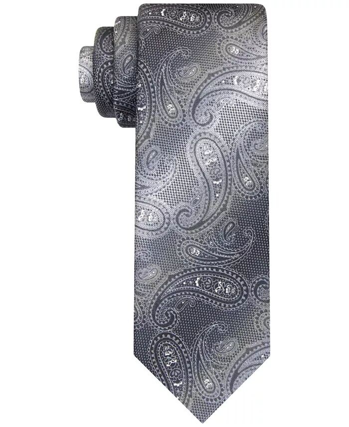 

Мужской мерцающий галстук с пейсли Van Heusen, черный