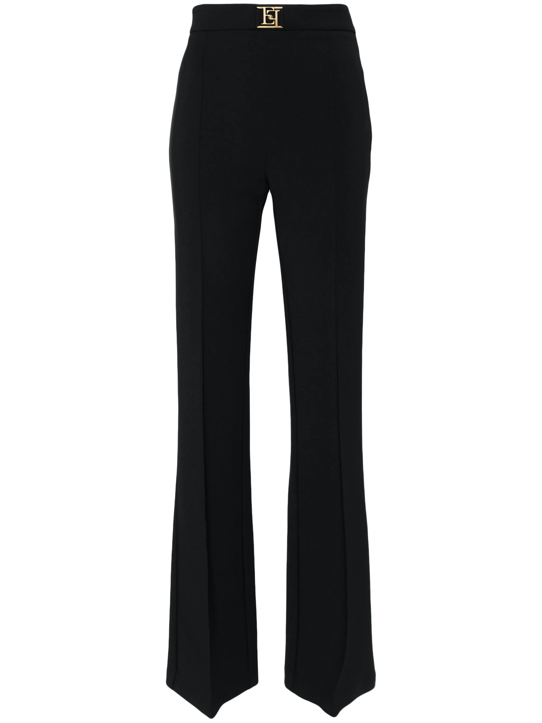 

Креповые брюки палаццо Elisabetta Franchi, черный