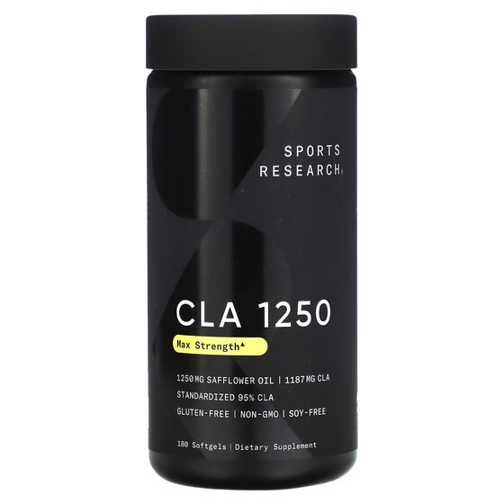 

Добавка Sports Research CLA 1250, 180 мягких таблеток