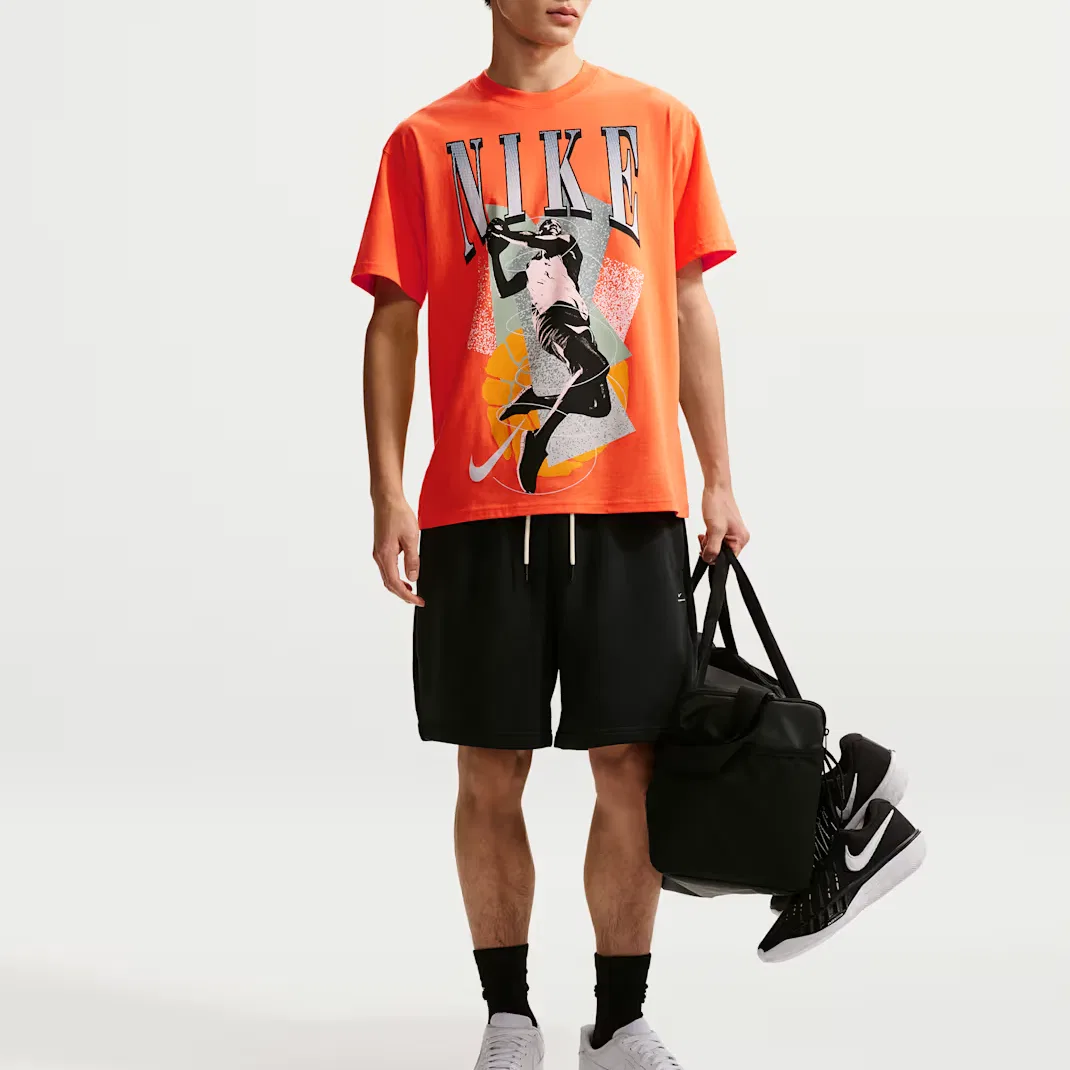 Мужская баскетбольная футболка Nike, Lawn Orange — фото 3