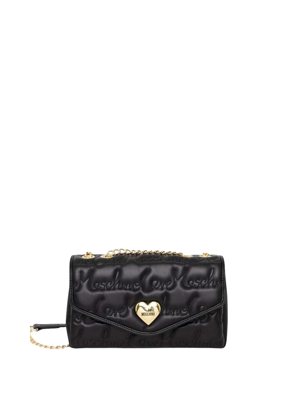 

Черная женская сумка через плечо Moschino