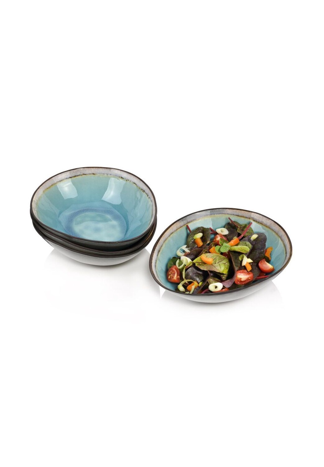 

Фаянсовая посуда серии Capri Sänger, blau-grün - salatschalen set 4-teilig