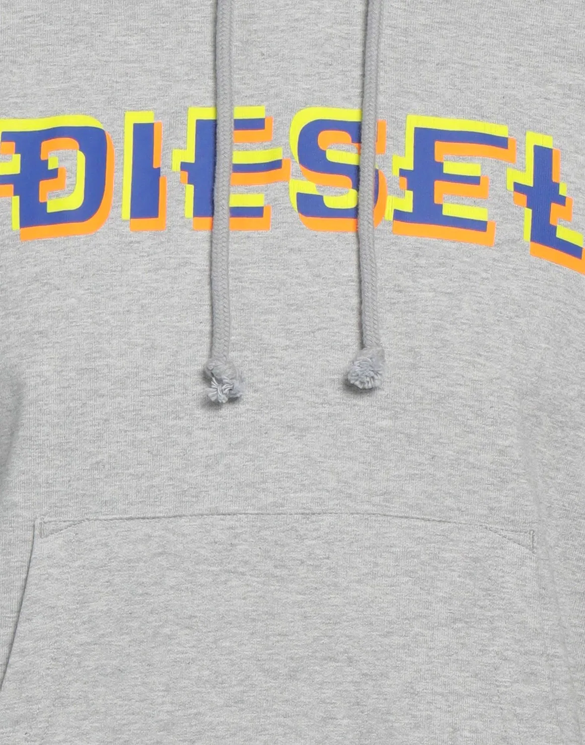 Свитшот с капюшоном DIESEL серый — фото 4