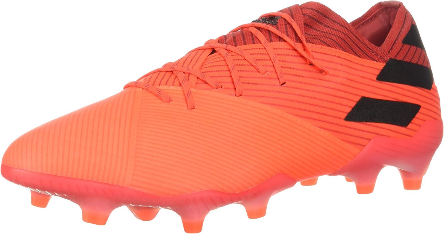 

Мужские футбольные бутсы Adidas Nemeziz 19.1 для твердого грунта, коралловый/черный/красный