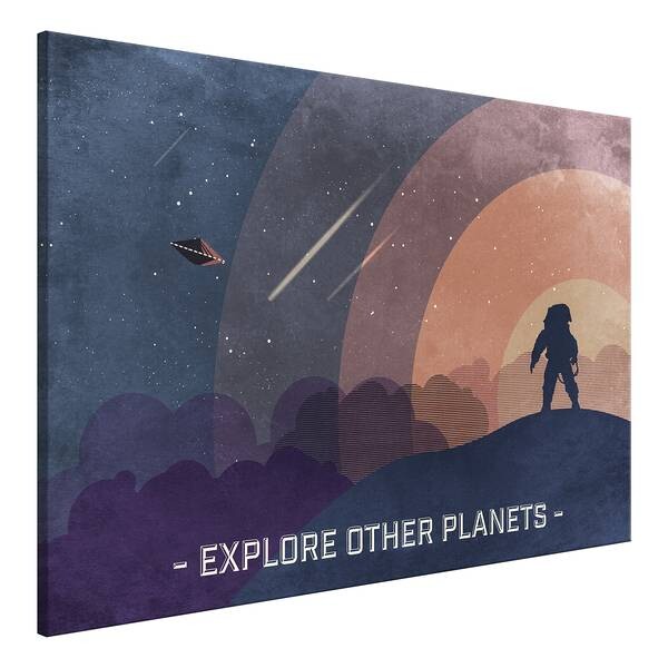 

Фреска Artgeist Explore Others Planets, разноцветный