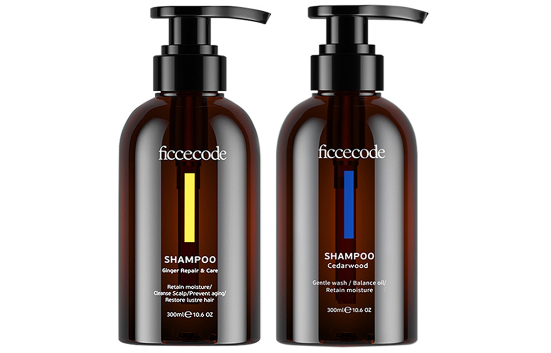 

Набор шампуней Ginger и Cedar для очищения и контроля жирности 300мл*2 FicceCode