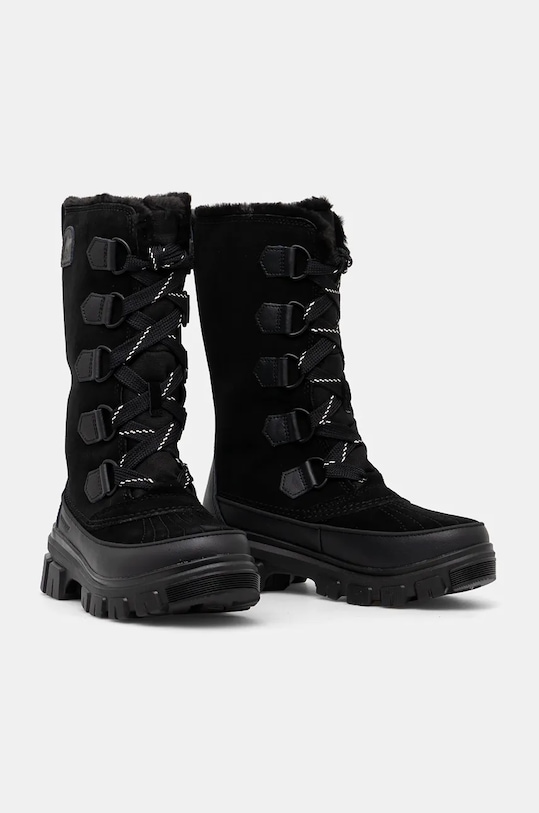 Зимние ботинки женские Sorel Torino V высокие кожаные, черный — фото 3