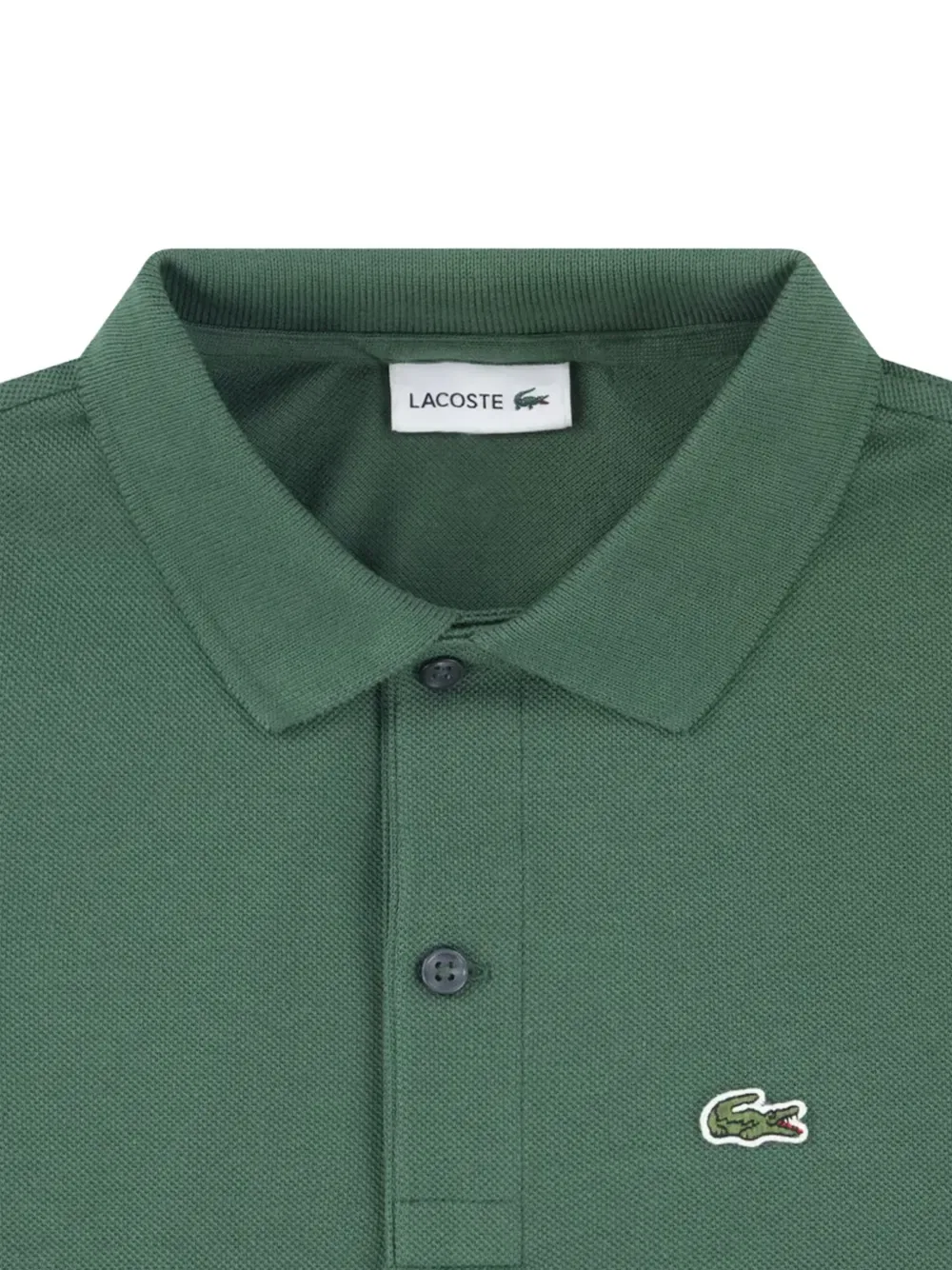 Поло с логотипом Lacoste Kids, зеленый — фото 3