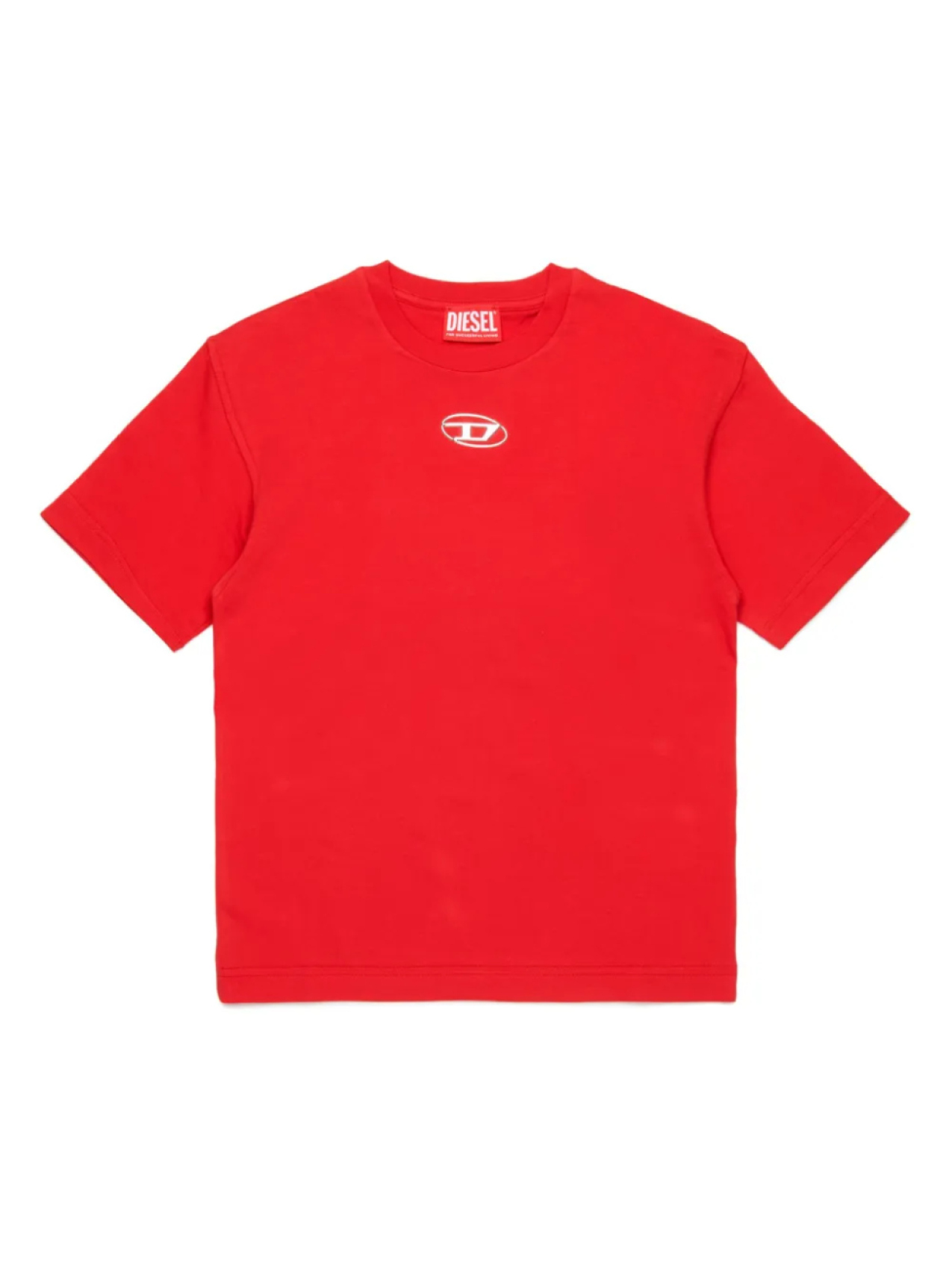 

Diesel Kids футболка с логотипом Oval D, красный