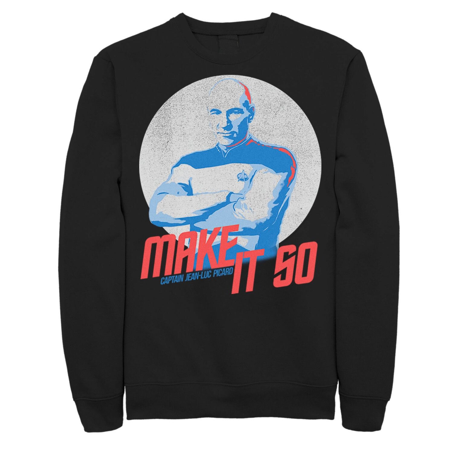 

Мужской свитшот Star Trek The Next Generation Make It So Licensed Character
