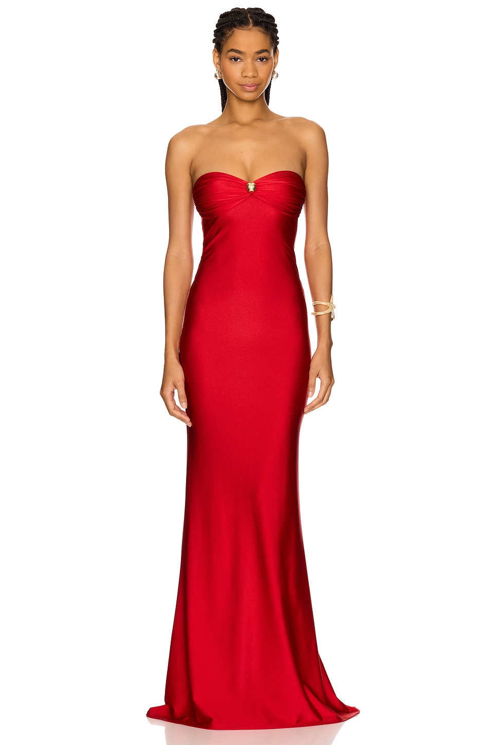 

Длинное платье Cascade Shani Shemer, scarlet red