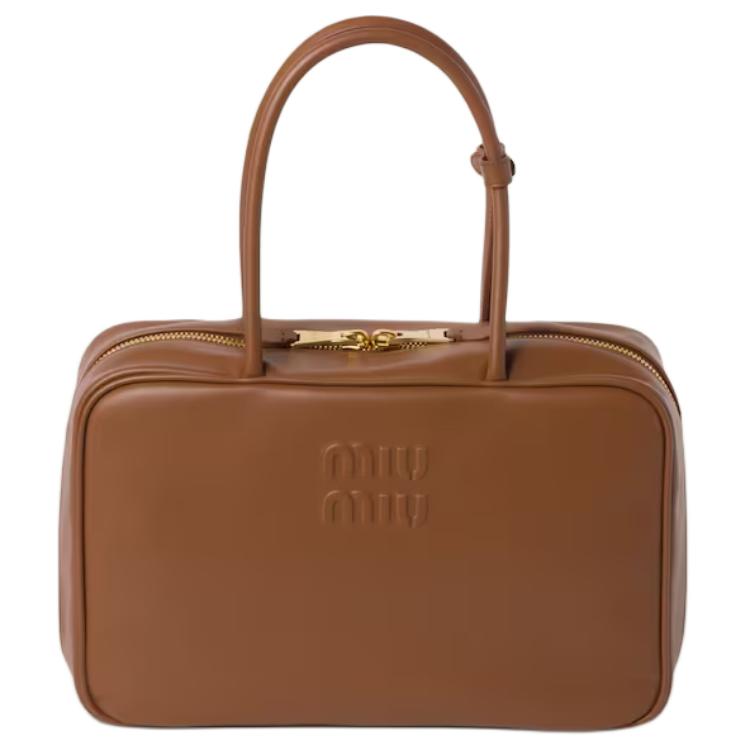 

MIU MIU Сумка из телячьей кожи бордового цвета