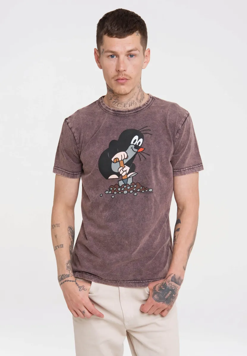 

Logoshirt Футболка "Кроток" с лицензионным принтом, фиолетовый