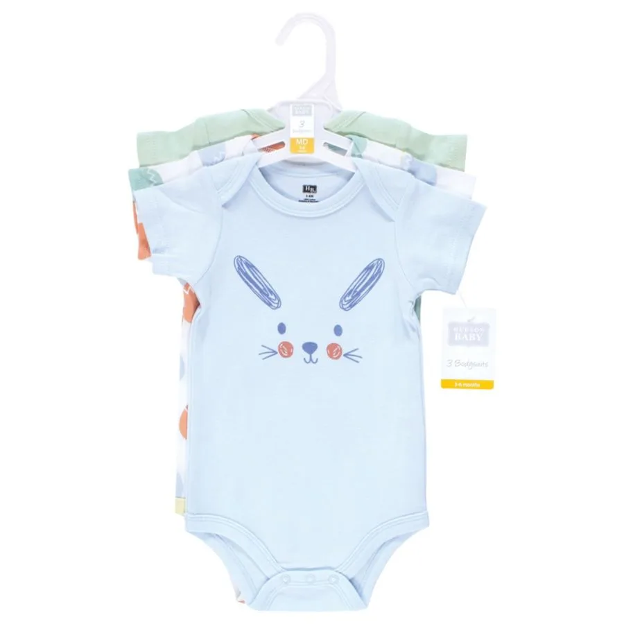 Комплект из трех мягких хлопковых боди Hudson Baby, Egg Hunt — фото 3