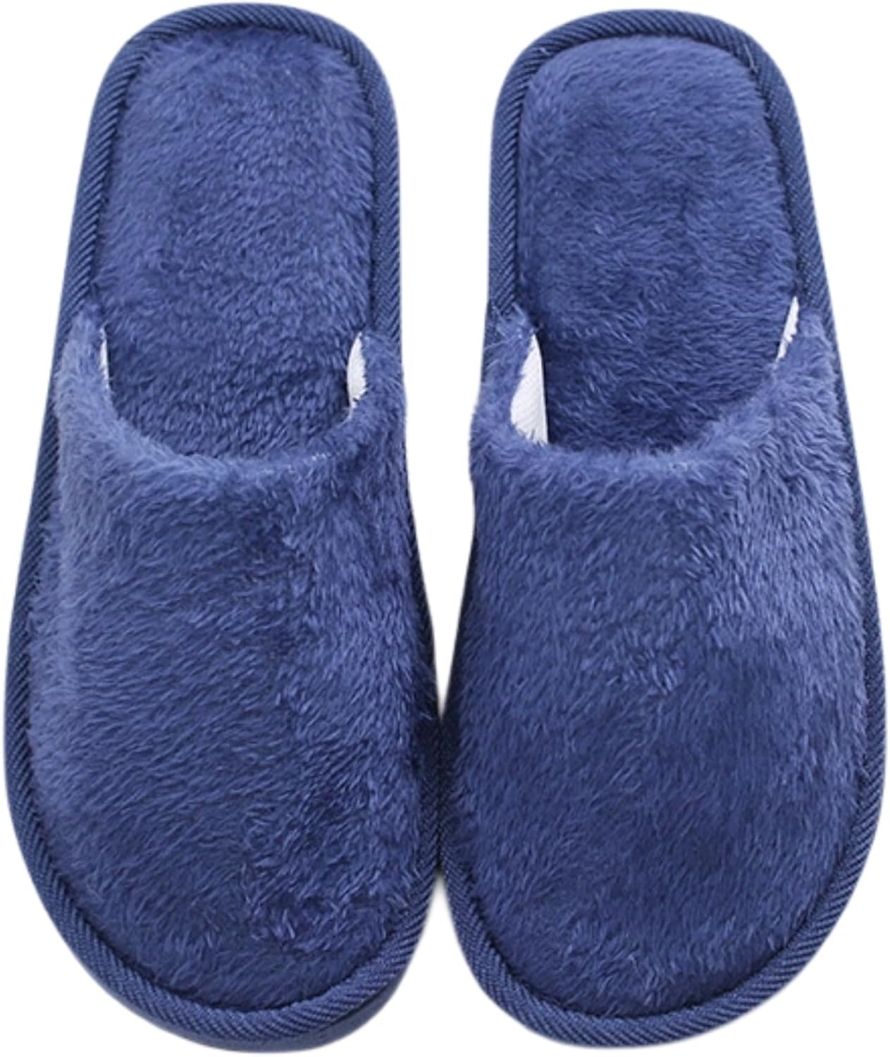 

Домашние тапочки iwhgrmp для женщин и мужчин, легкие хлопковые домашние тапочки, уютные мягкие тапочки для спальни, пара, портативные тапочки для путешествий, нескользящие, теплые, темно-синий
