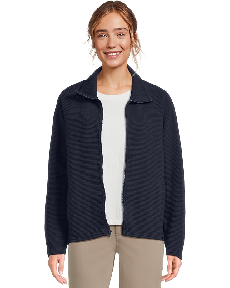 

Свитер L.L.Bean Lakewashed Double-Knit Full-Zip, классический темно-синий