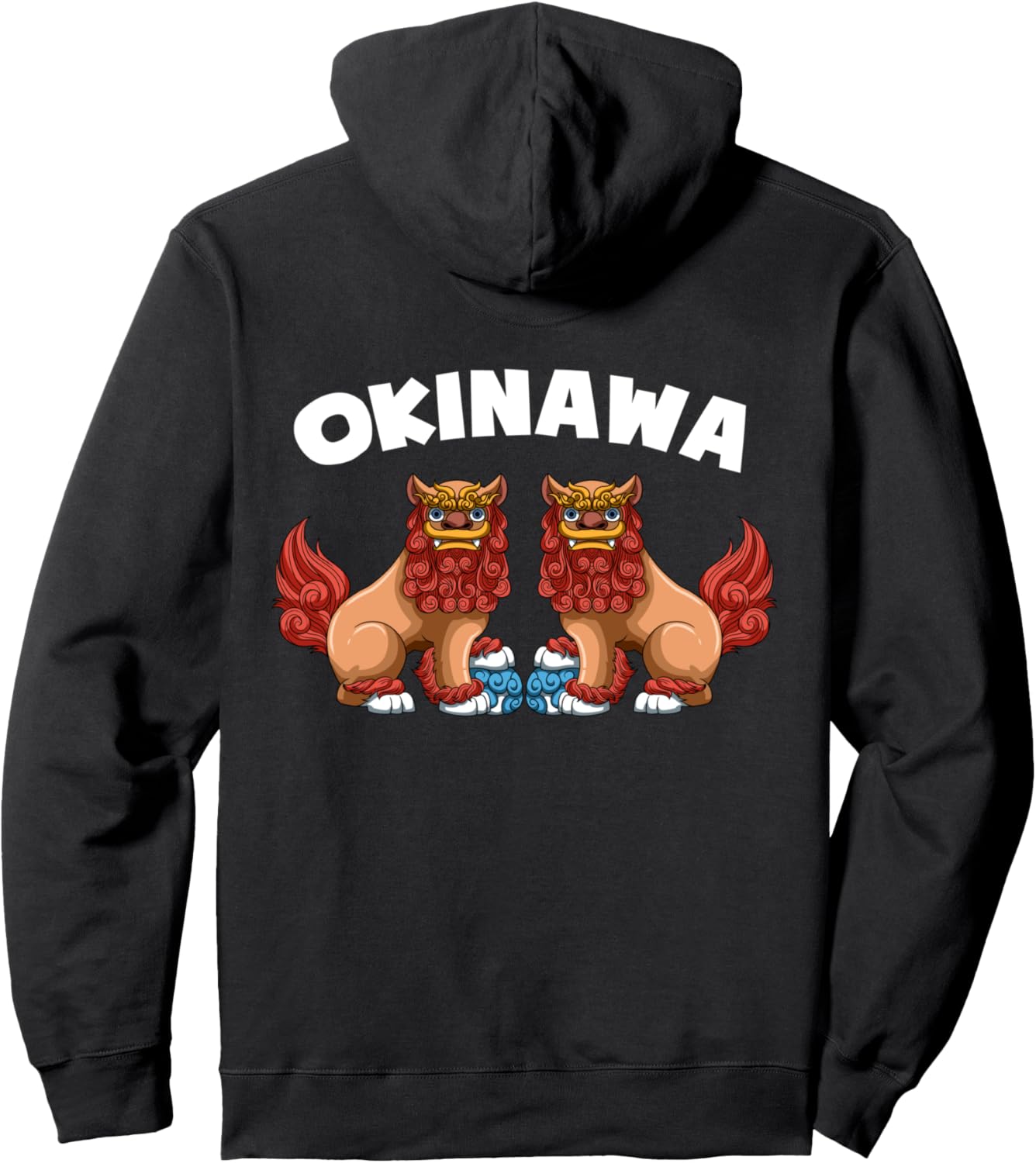 

Худи с изображением собаки породы Шиса, Окинава, Япония, Lions, черный Shisa Dog Okinawa Japan Hoodie