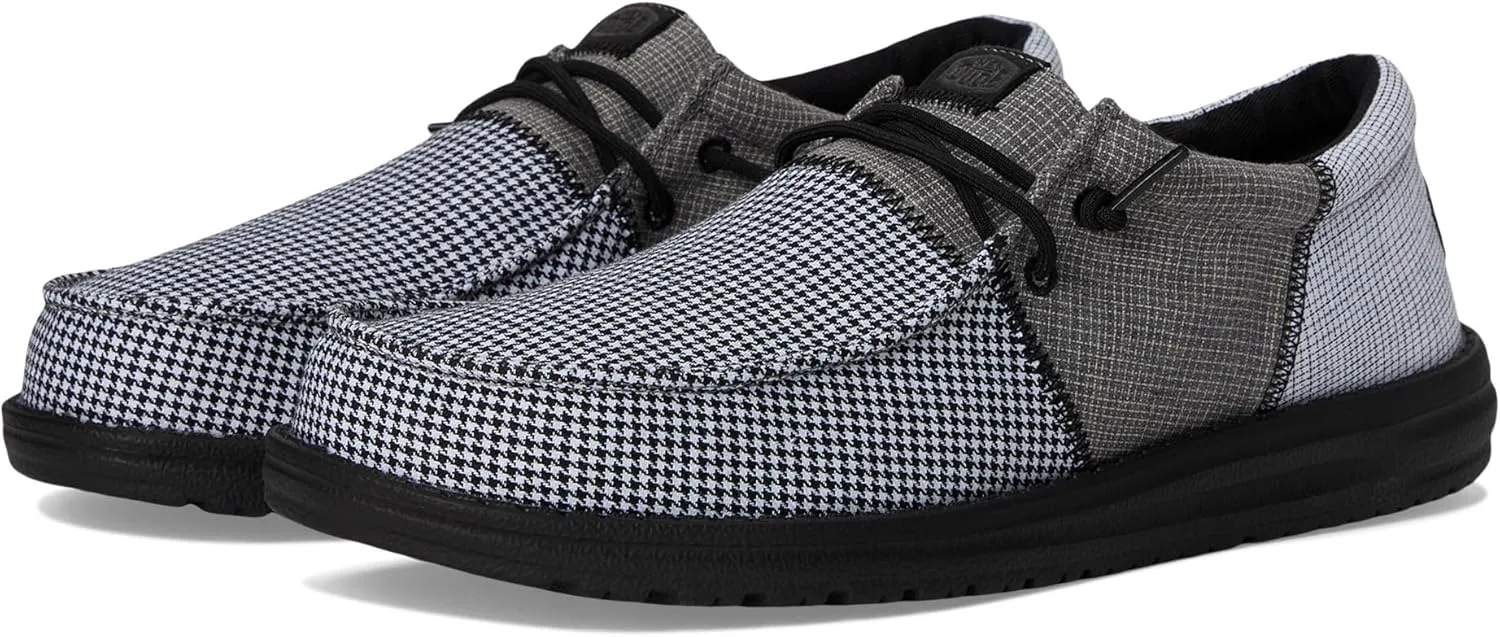 Кроссовки HEYDUDE Mens Wally Tri Mix Craft, черный/мультиколор