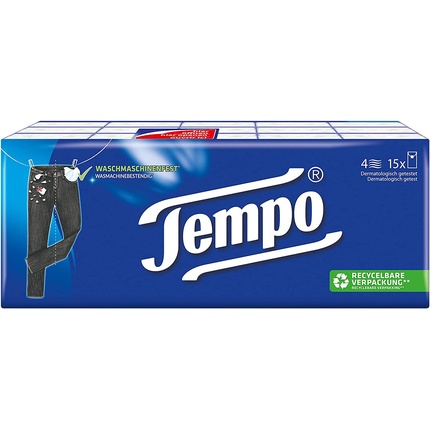 Средство для снятия макияжа Tempo — Классические носовые платки -слойные бумажные полотенца проверенного качества полотенца — фото 2