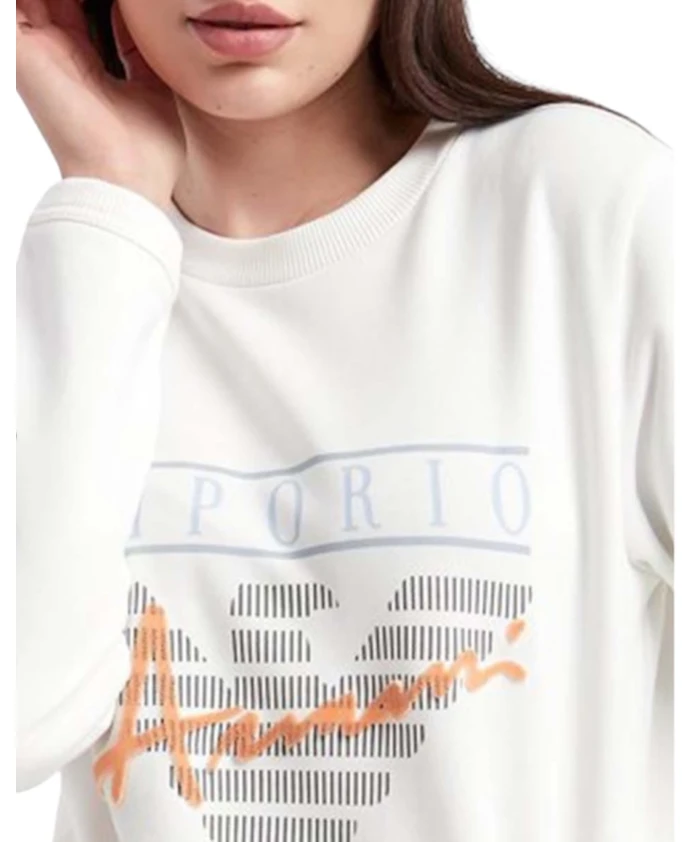 Белая толстовка 3r2m8a2j49z0101 Emporio Armani, белый — фото 3