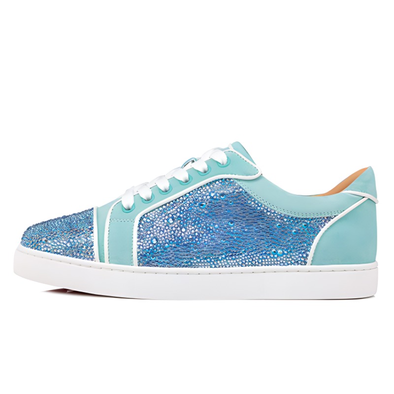 Christian Louboutin Низкие кроссовки для скейтбординга CL, женские, синие