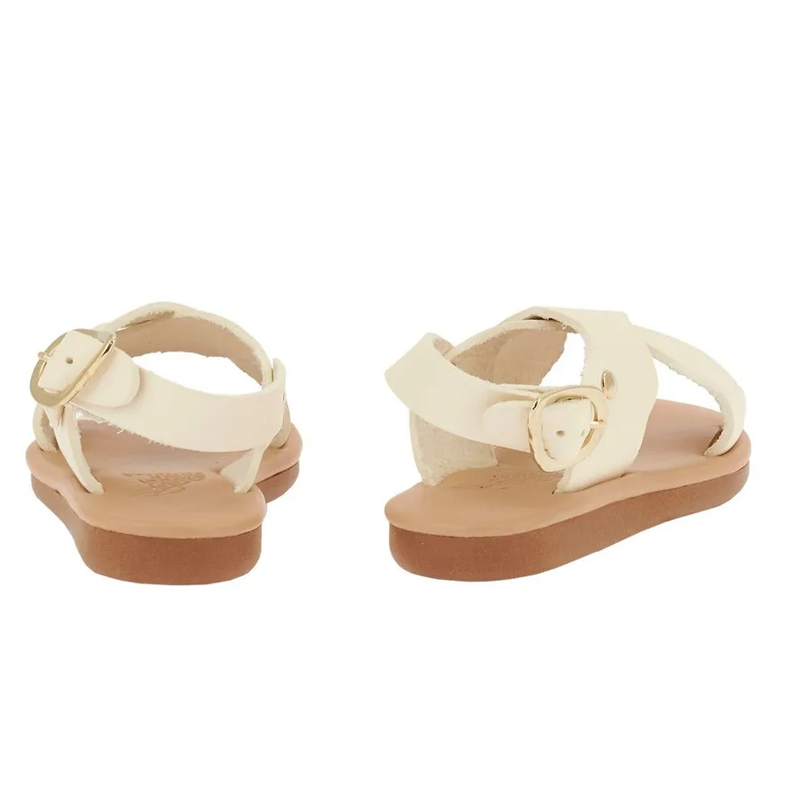 Детские сандалии Ancient Greek Sandals Atokos мягкие сандалии для девочек, бежевый — фото 3