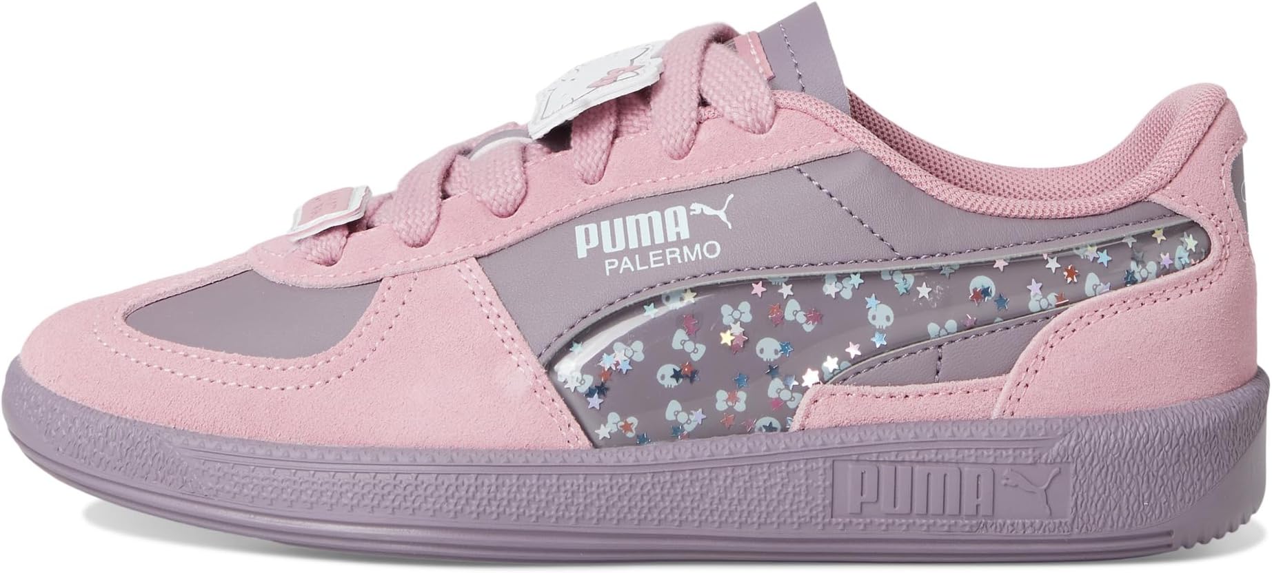 Кроссовки PUMA Kids  Palermo Hello Kitty And Friends Shoes, Plum Jam/Poised Pink — фото 4