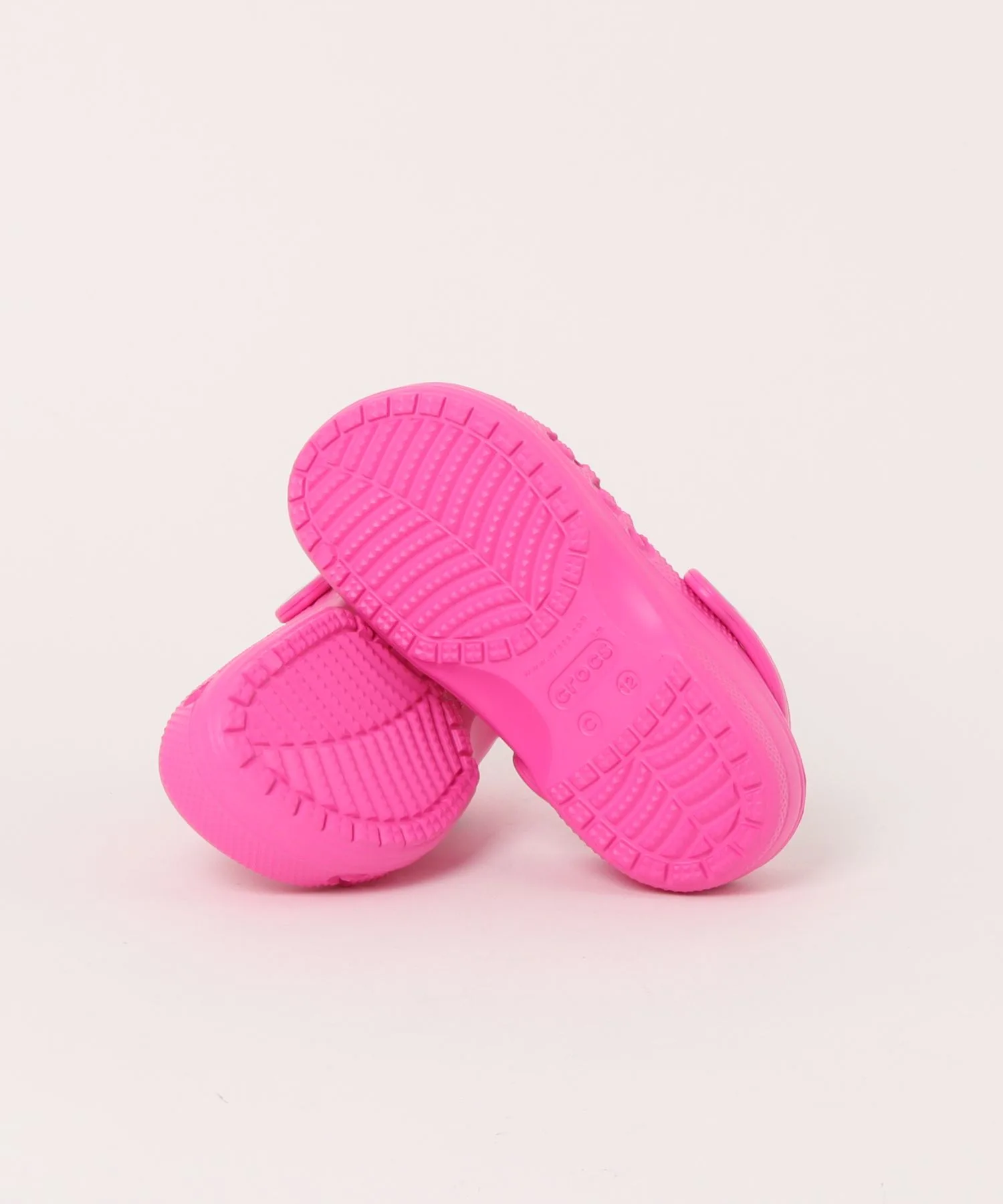 Детские сандалии Crocs Baya Clog с логотипом розовые — фото 3