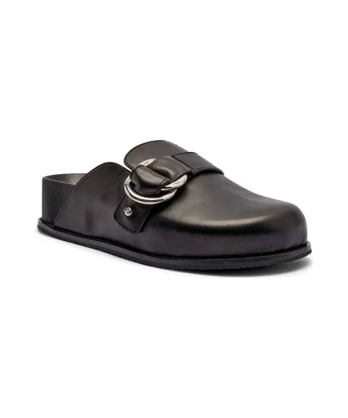 Кожаные сандалии Jaden mules Michael Kors, черный
