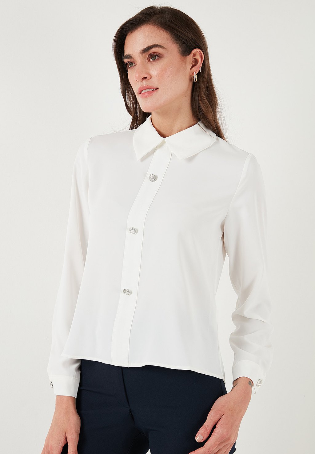 

Блузка на пуговицах REGULAR FIT LELA, бежевый