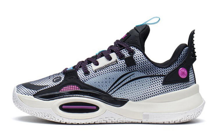 

Баскетбольные кроссовки All City 10 V1 для детей GS Low-top молочно-белые/черные/синие Lining Young
