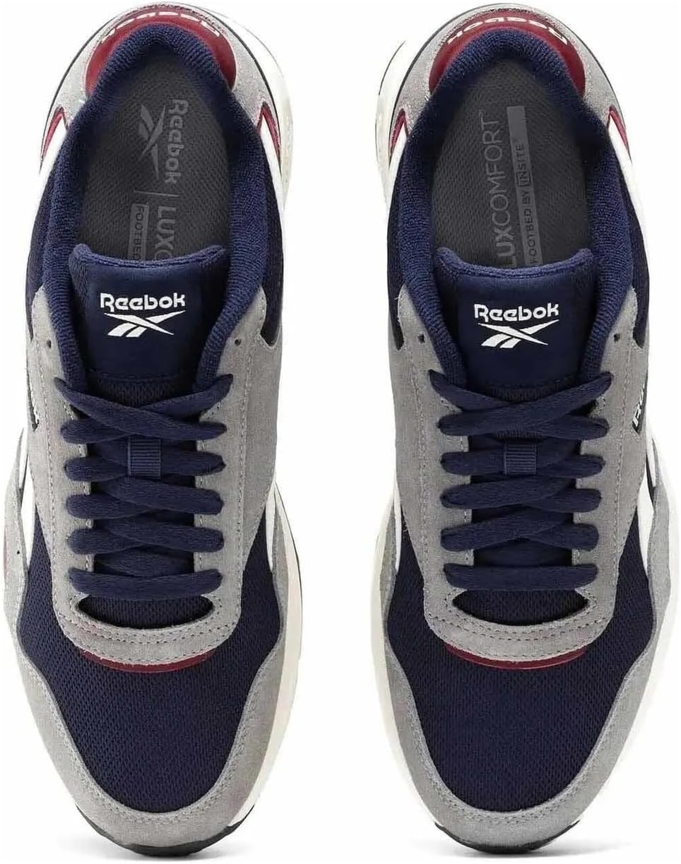Кроссовки Reebok Unisex-Adult Gl1100, серый/бордовый — фото 4